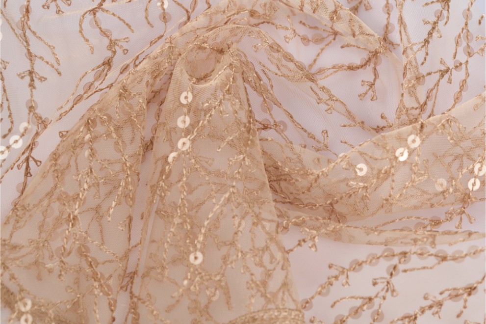 Tulle Broidery Sequin Embroidery